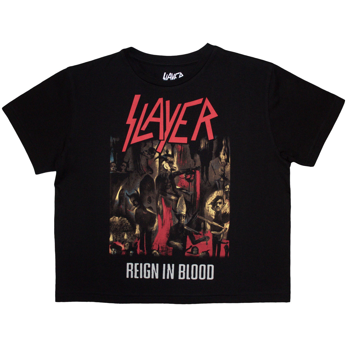Slayer Ladies Crop Top: Reign In Blood