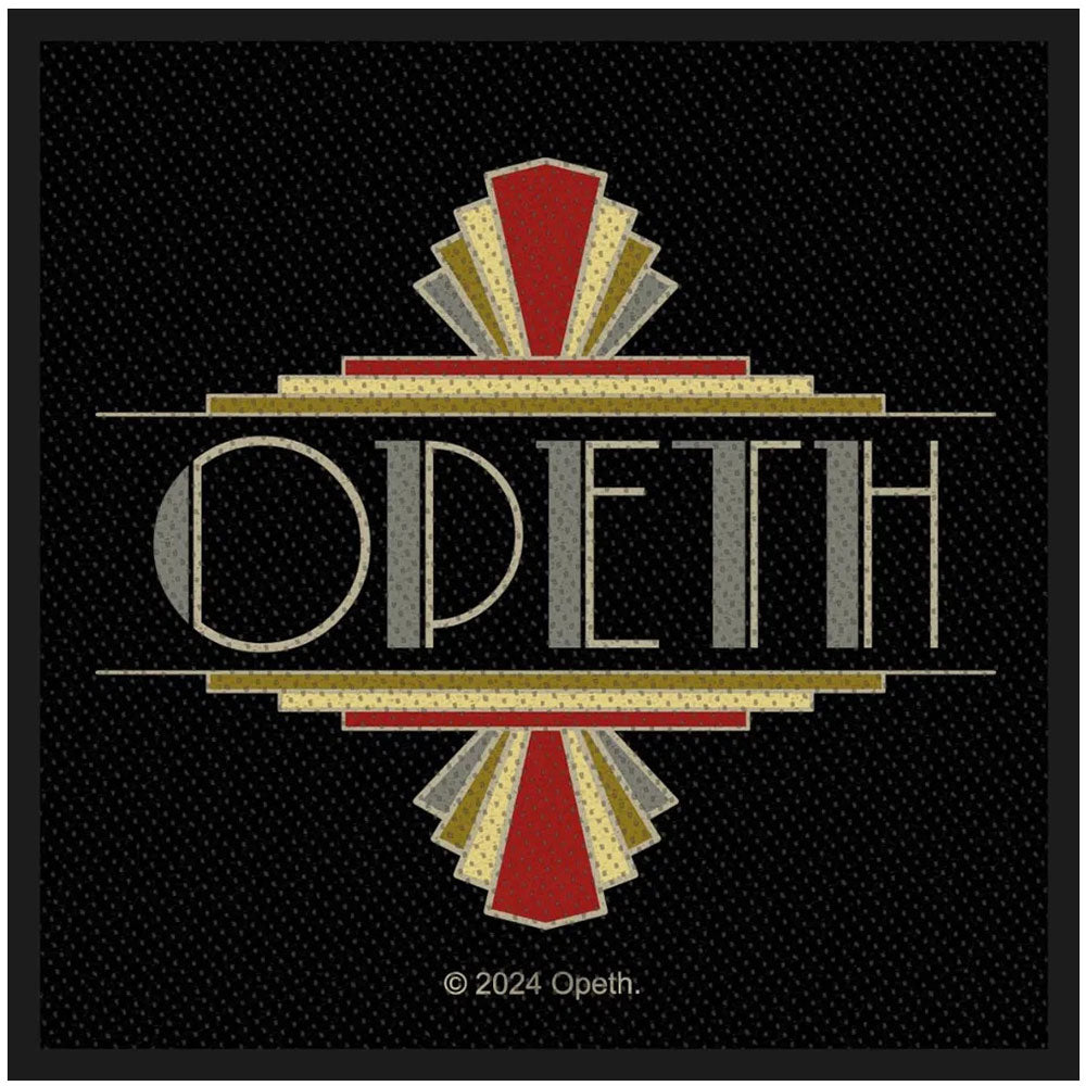 Opeth Woven Patch: Art Deco Logo