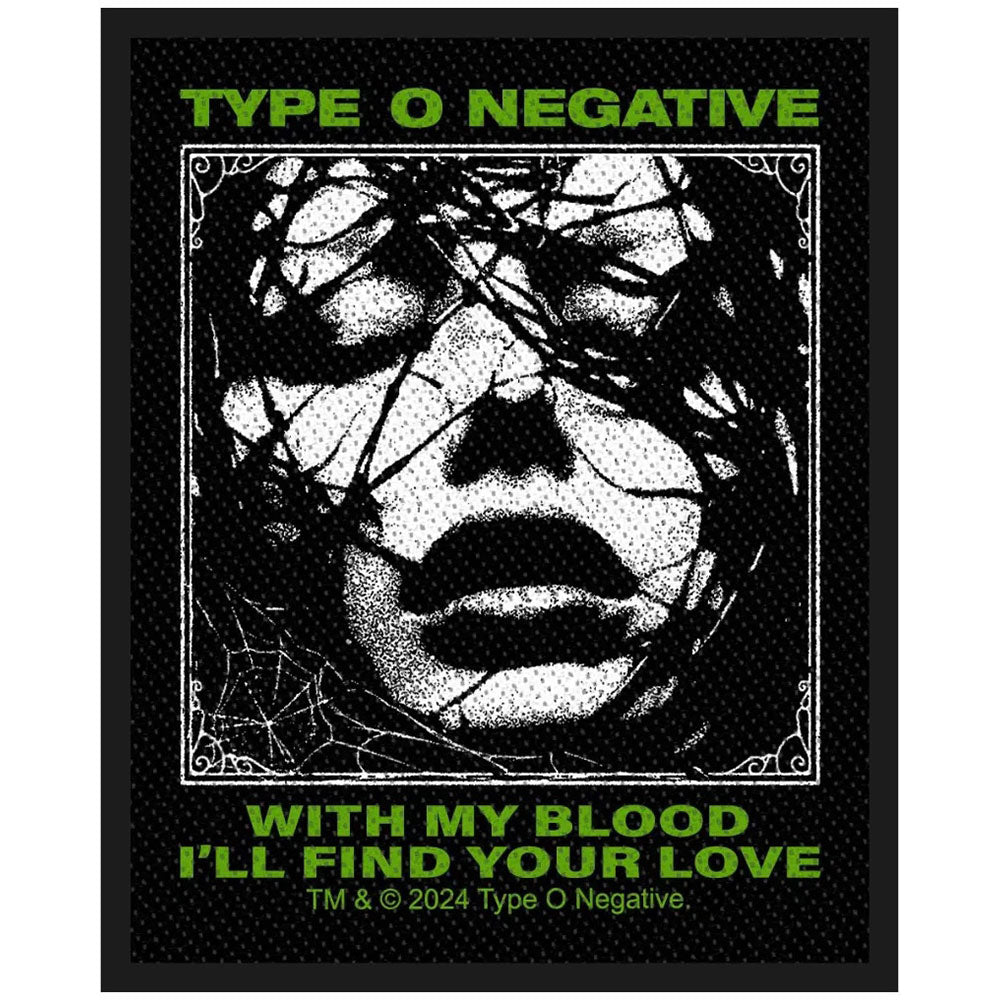 Type O Negative Woven Patch: With My Blood