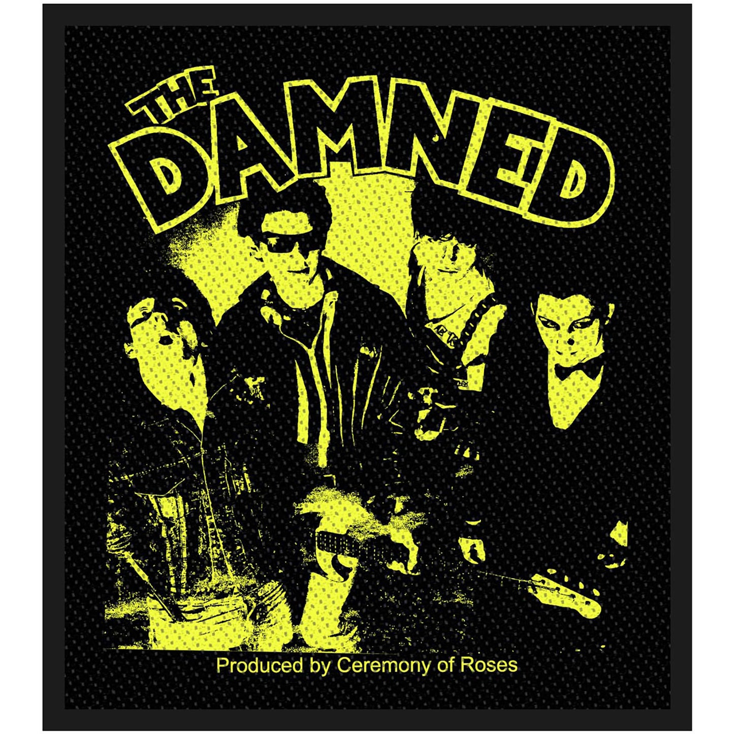 The Damned Woven Patch: Young Hot Loud And Stiff