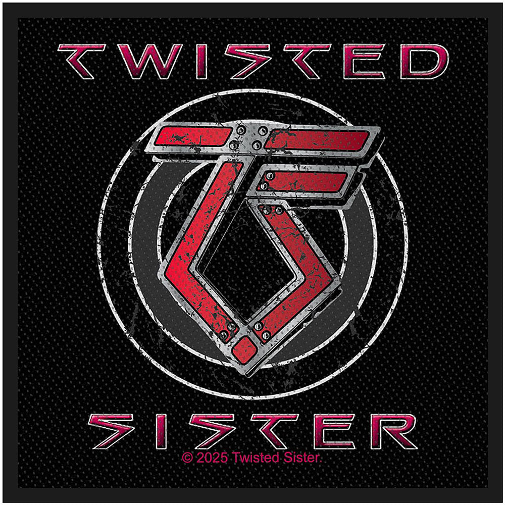 Twisted Sister Standard Woven Patch: TS Logo