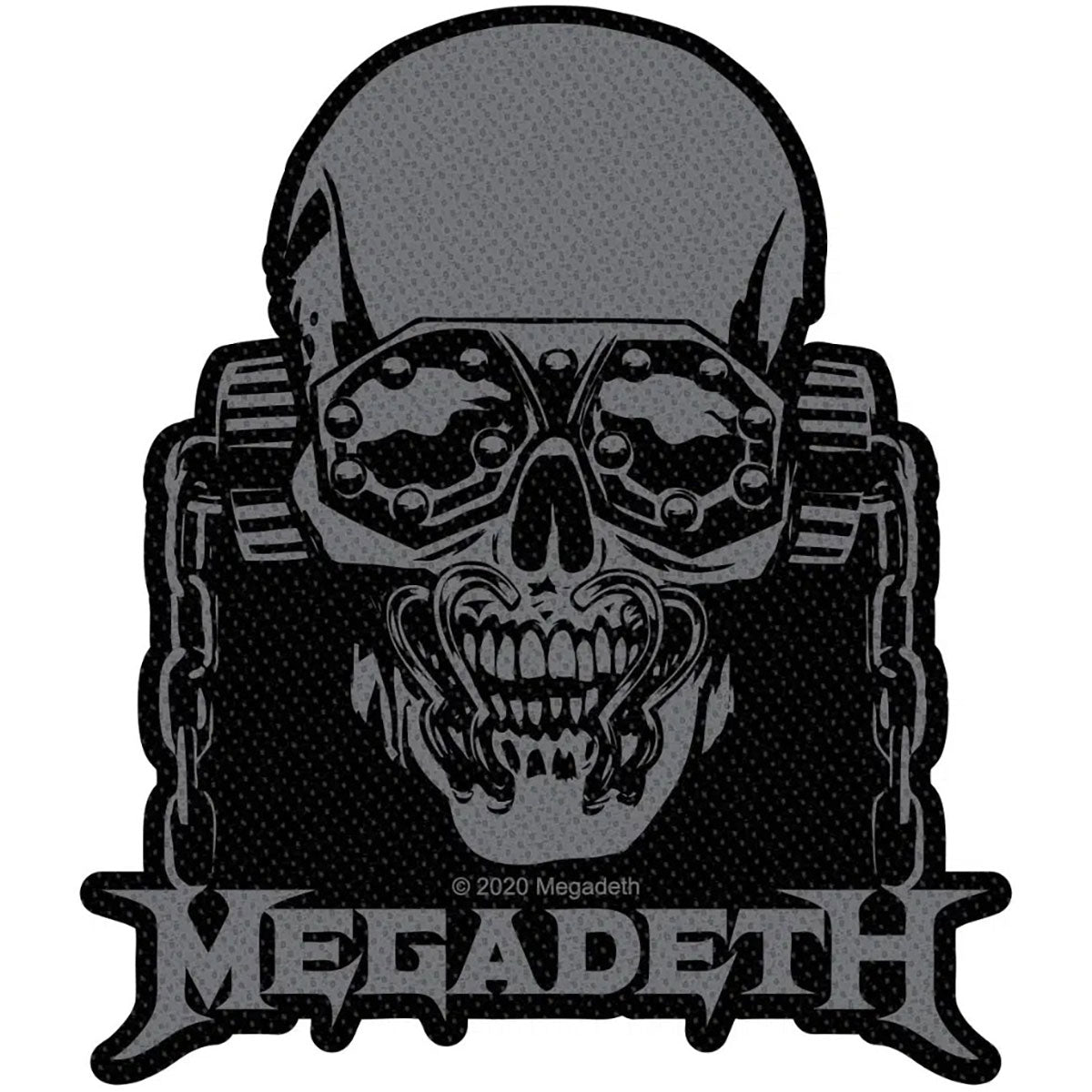 Megadeth Standard Woven Patch: Vic Rattlehead Cut Out