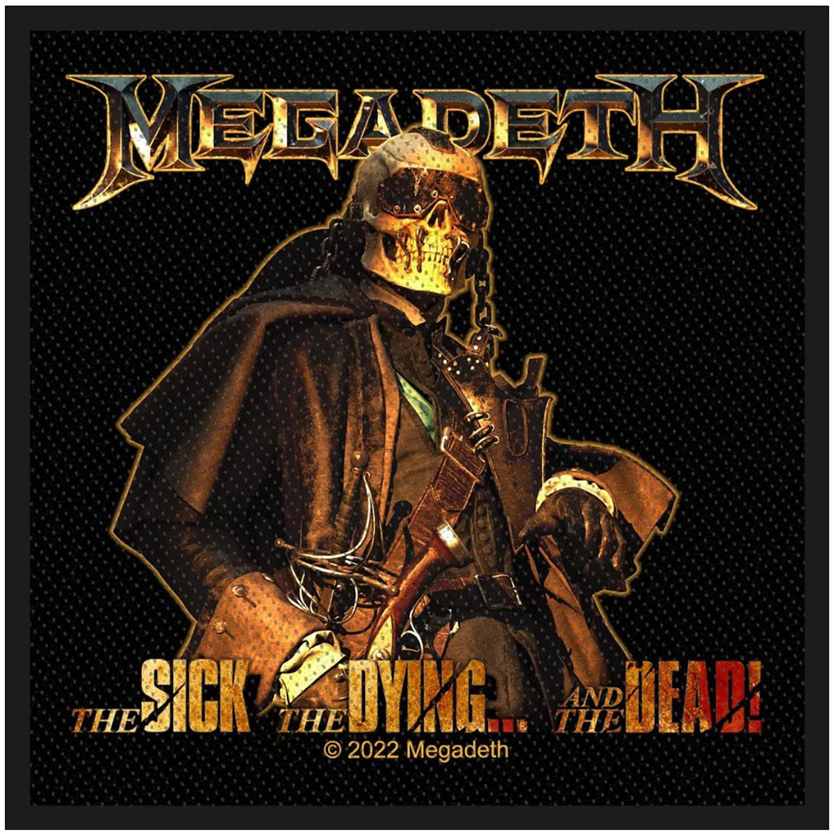 Megadeth Standard Woven Patch: The Sick The Dying And The Dead