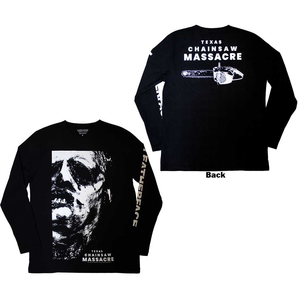 The Texas Chainsaw Massacre Long Sleeve T-Shirt: Leather Face