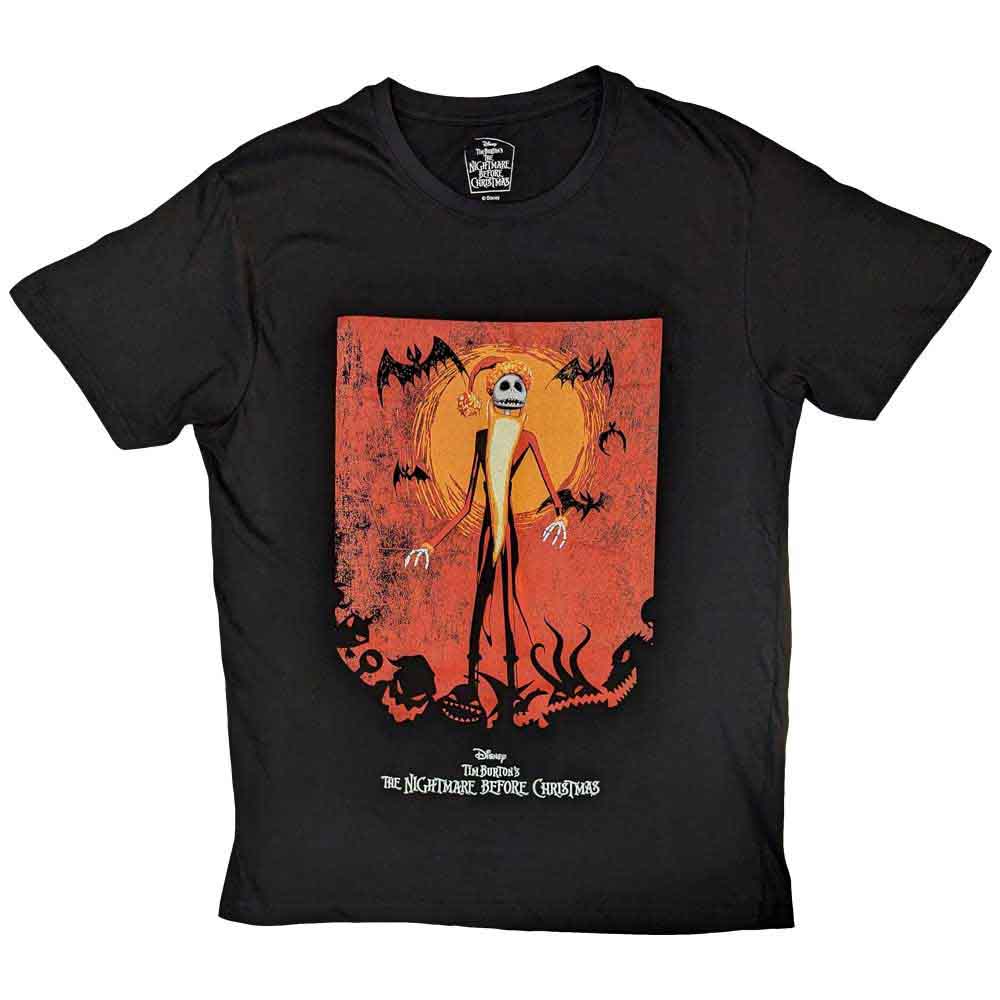 The Nightmare Before Christmas T-Shirt: Jack Orange Sun & Logo