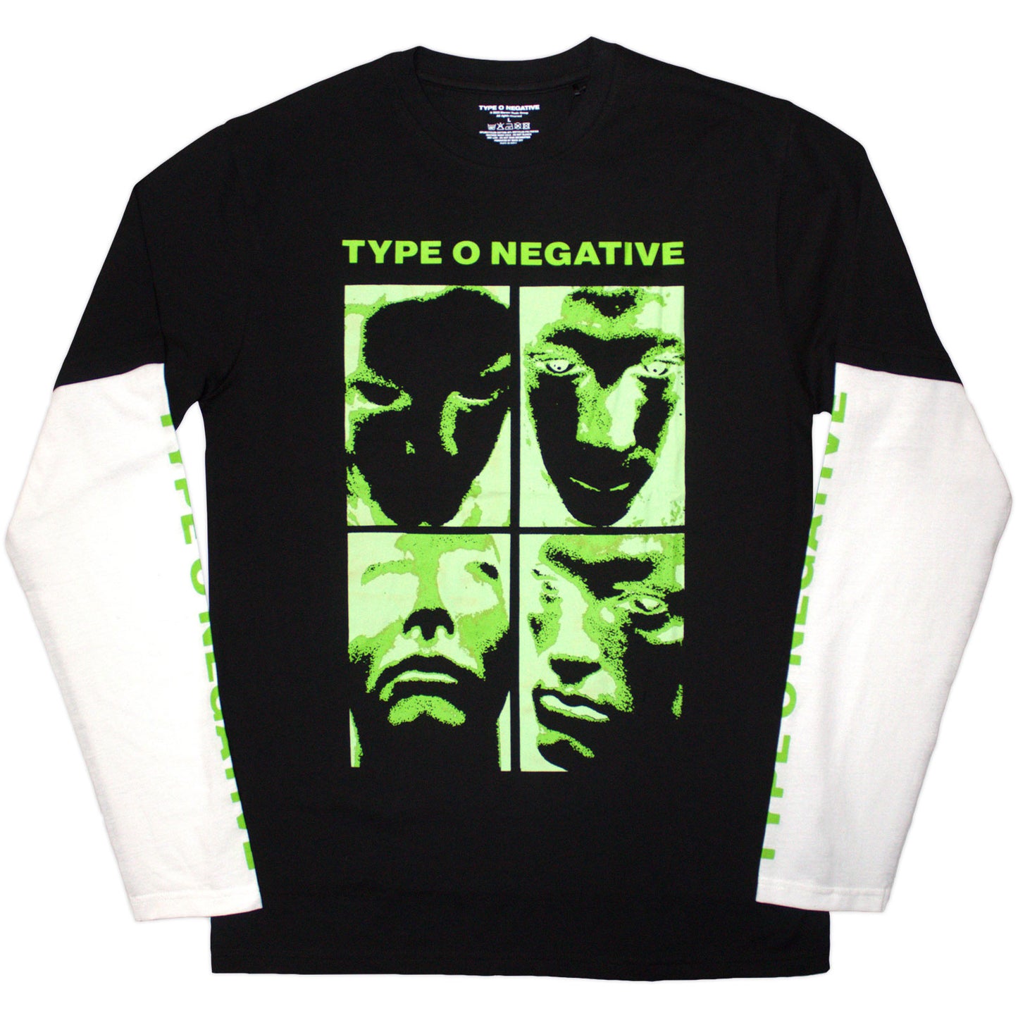 Type O Negative Layered Long Sleeve T-Shirt: Faces