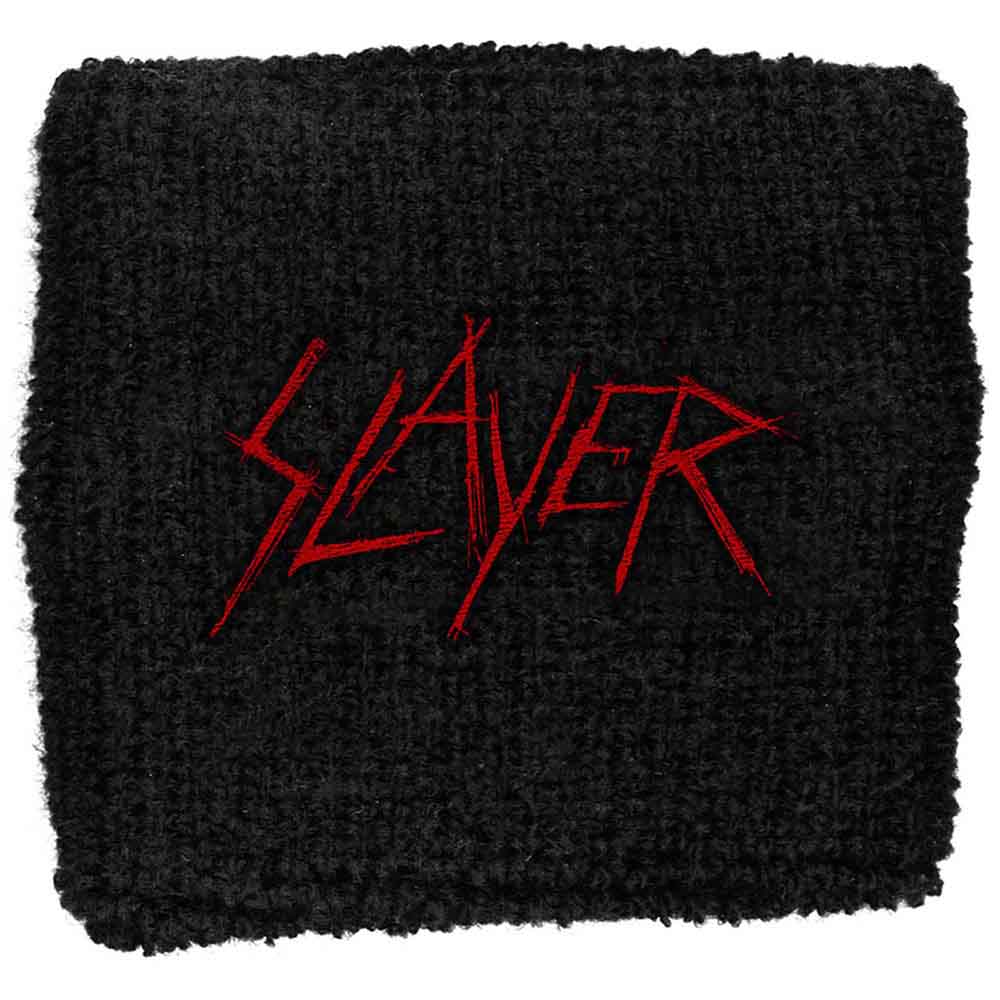 Slayer Embroidered Wristband: Scratched Logo