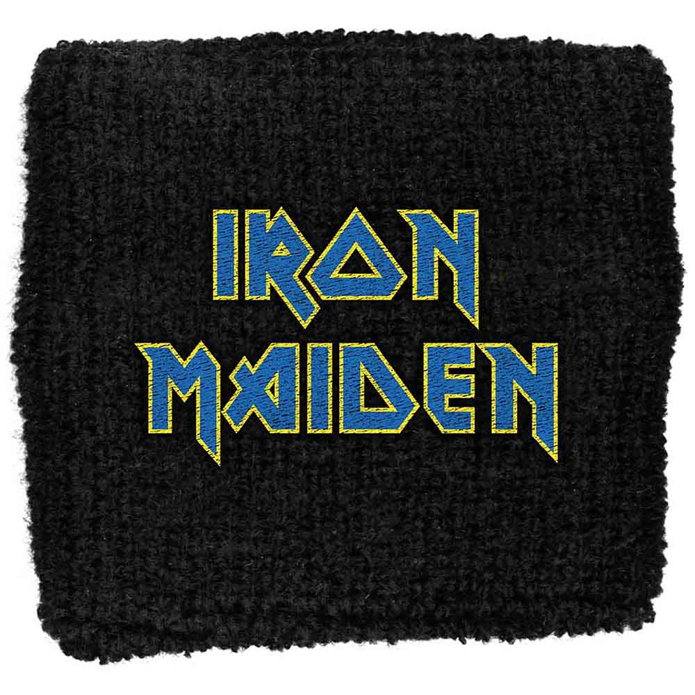 Iron Maiden Embroidered Wristband: Logo Flight 666