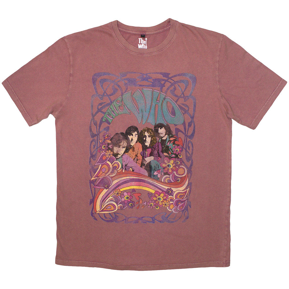 The Who Stone Wash T-Shirt: Psych Floral