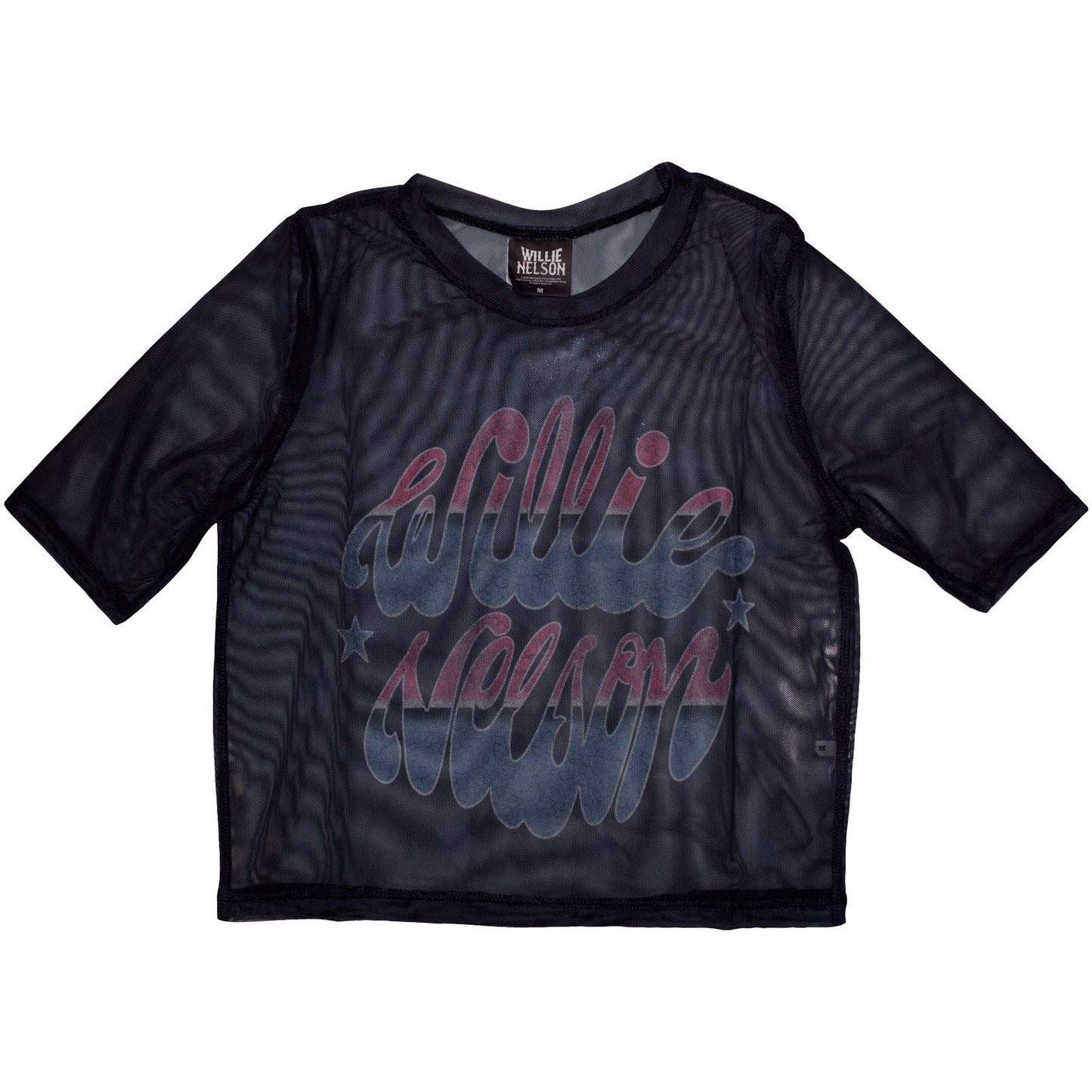 Willie Nelson Ladies Crop Top: Americana