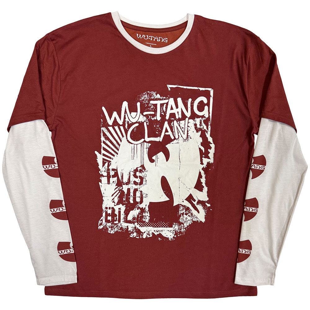 Wu-Tang Clan Layered Long Sleeve T-Shirt: Graffiti