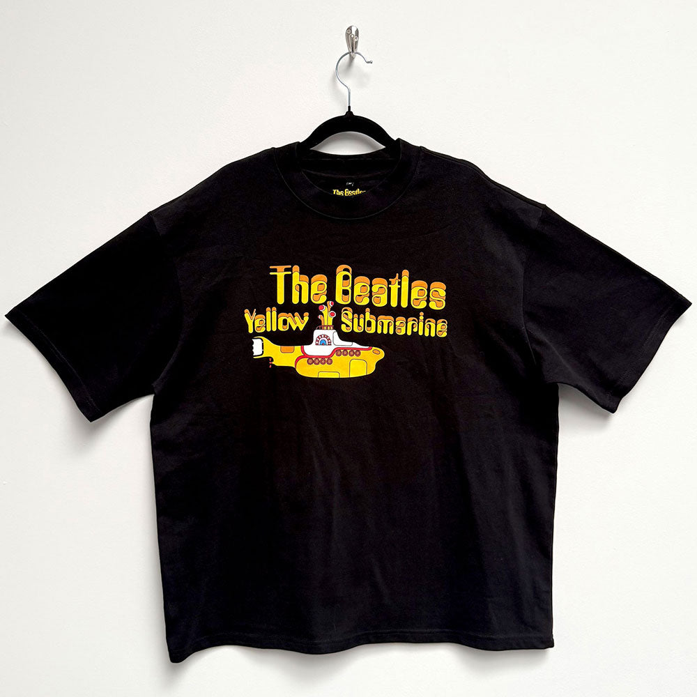 The Beatles Oversized Boxy T-Shirt: Logo & Sub