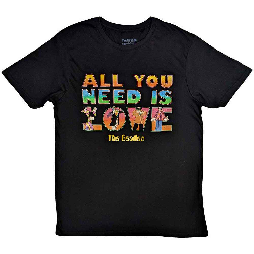 The Beatles T-Shirt: Yellow Submarine All You Need Is Love Stacked
