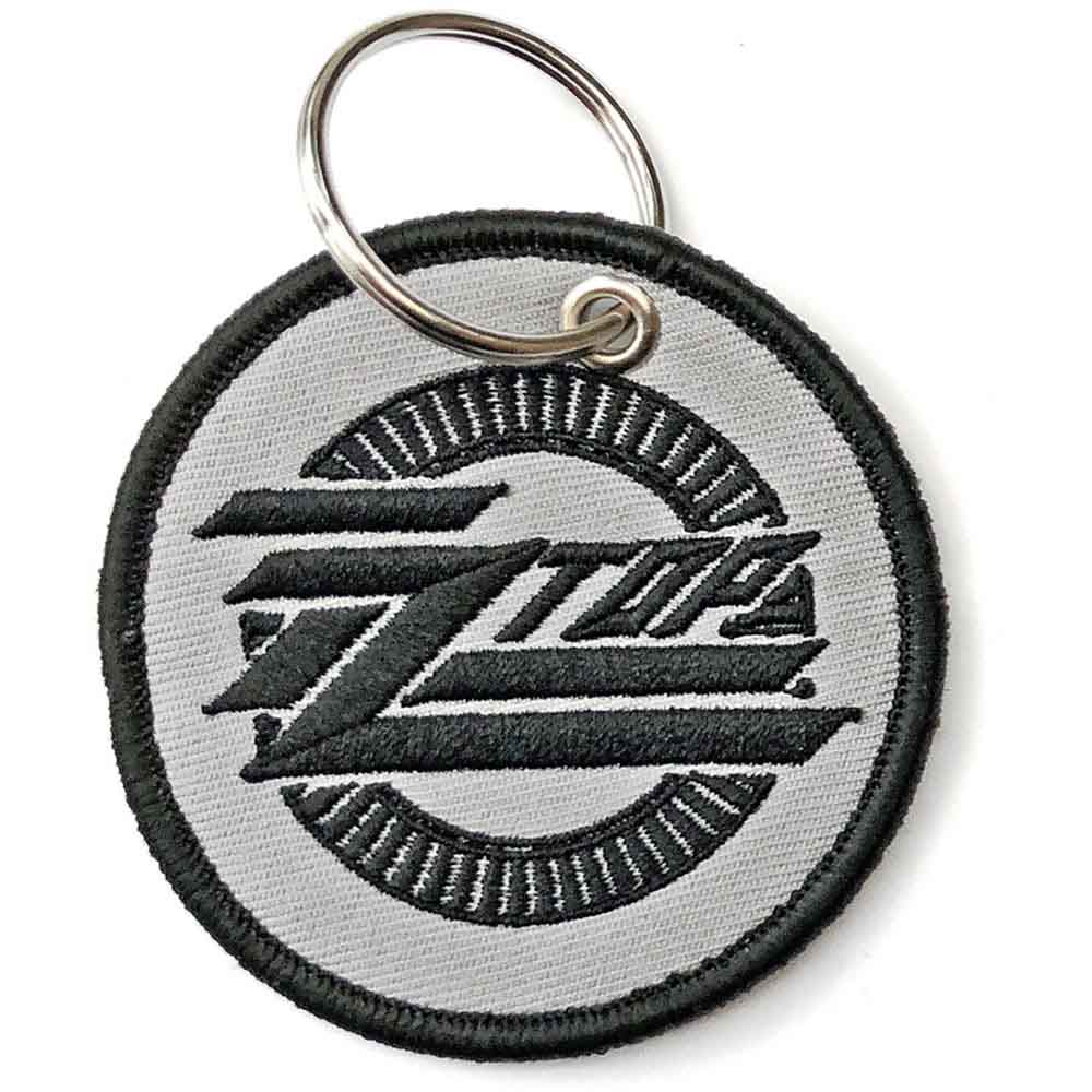 ZZ Top Patch Keychain: Circle Logo