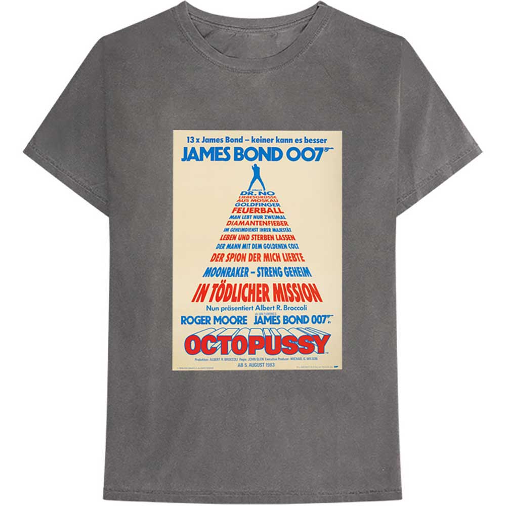James Bond 007 T-Shirt: Octopussy German Poster