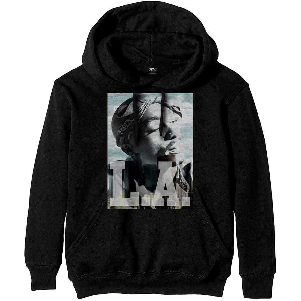Tupac Pullover Hoodie: LA Skyline