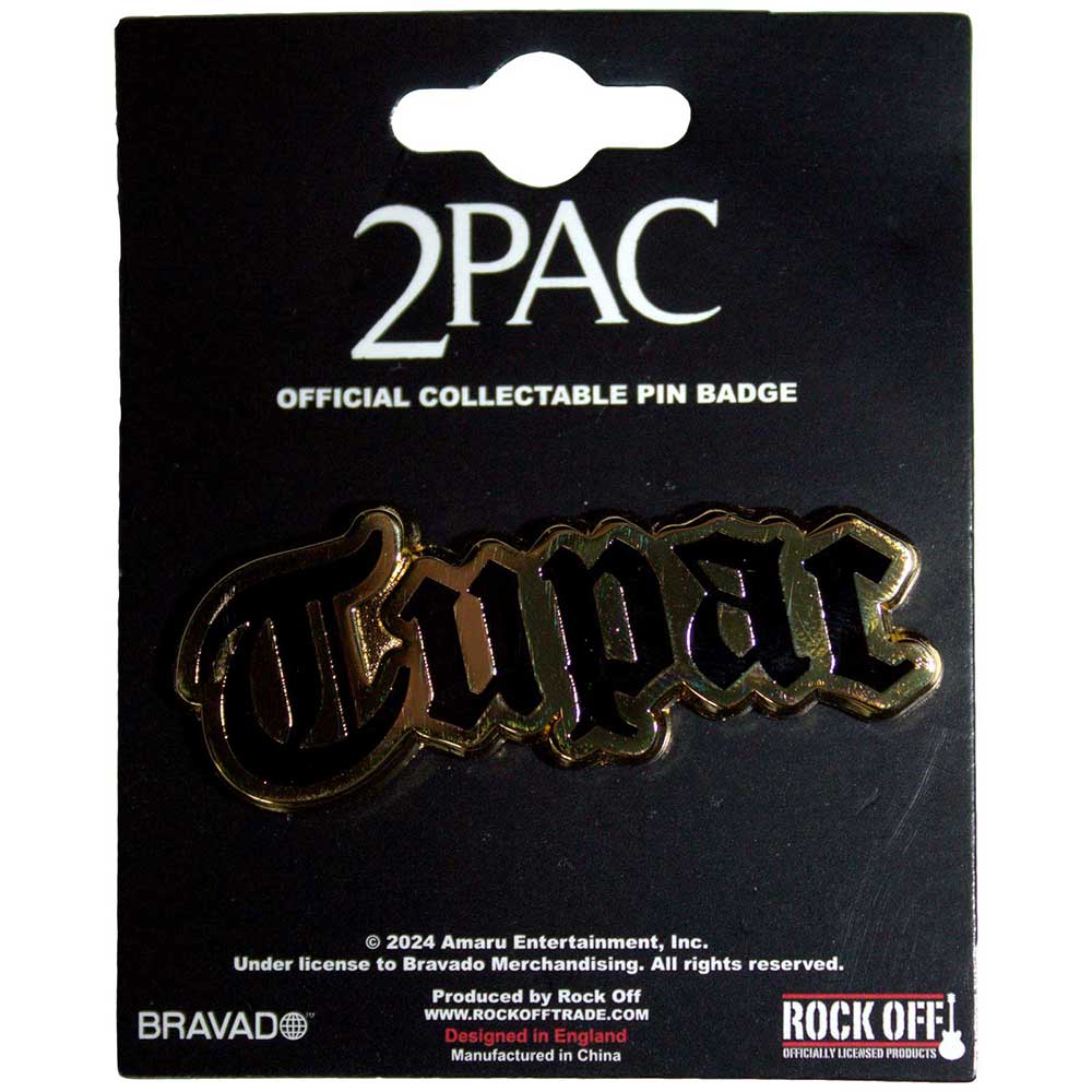 Tupac Badge: Logo Gold