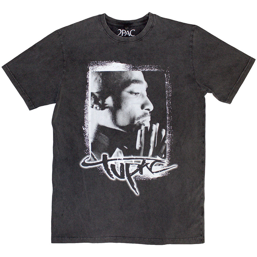 Tupac Stone Wash T-Shirt: Spray Photo