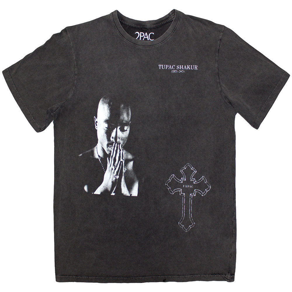 Tupac Stone Wash T-Shirt: Photo Cross