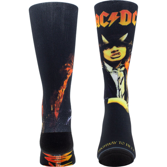 AC/DC Crew Socks: Highway To Hell Sublimation