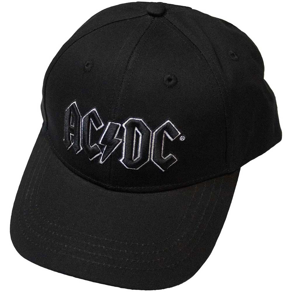 AC/DC Baseball Cap: Black Logo