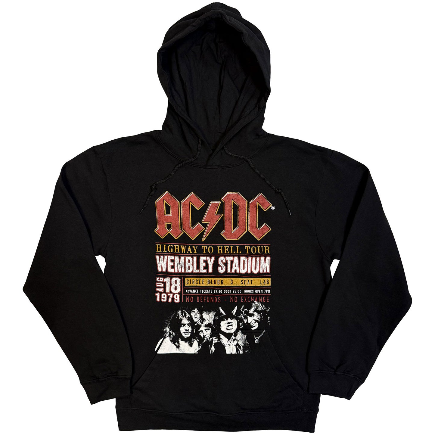 AC/DC Pullover Hoodie: Wembley '79