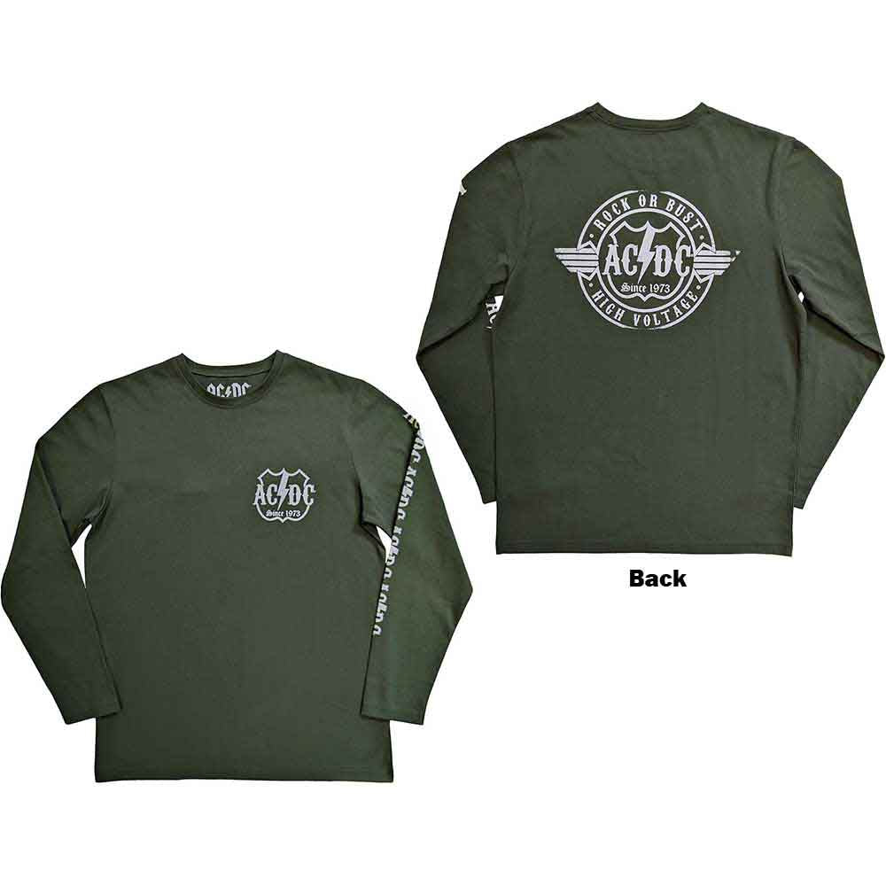AC/DC Long Sleeve T-Shirt: Rock Or Bust
