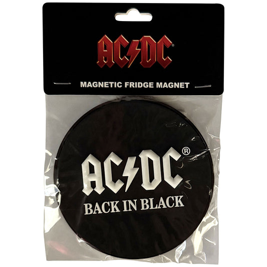 AC/DC Premium Fridge Magnet: Back In Black