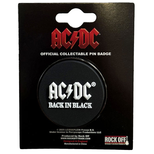 AC/DC Badge: Back In Black