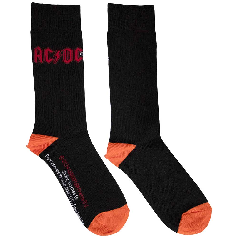AC/DC Socks: Red Logo