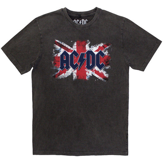 AC/DC Stone Wash T-Shirt: Flag