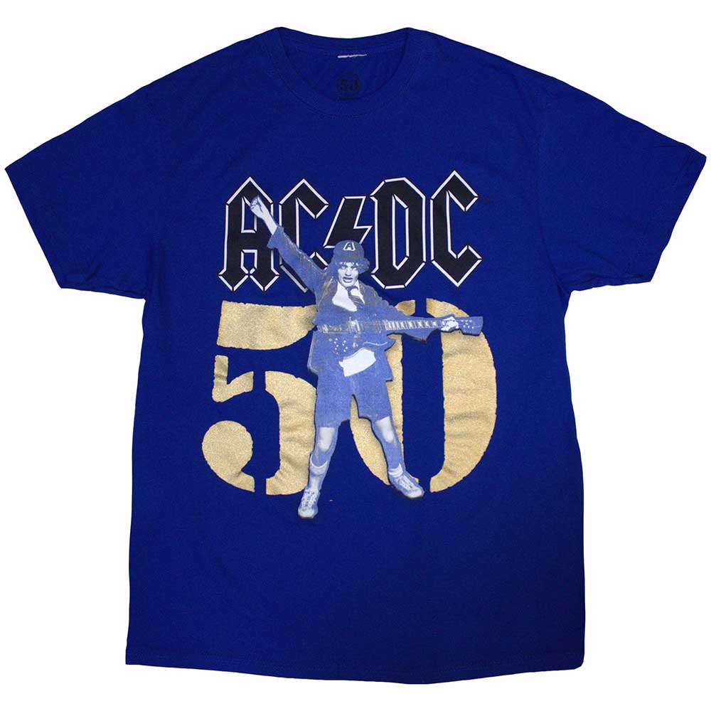 AC/DC T-Shirt: Gold Fifty
