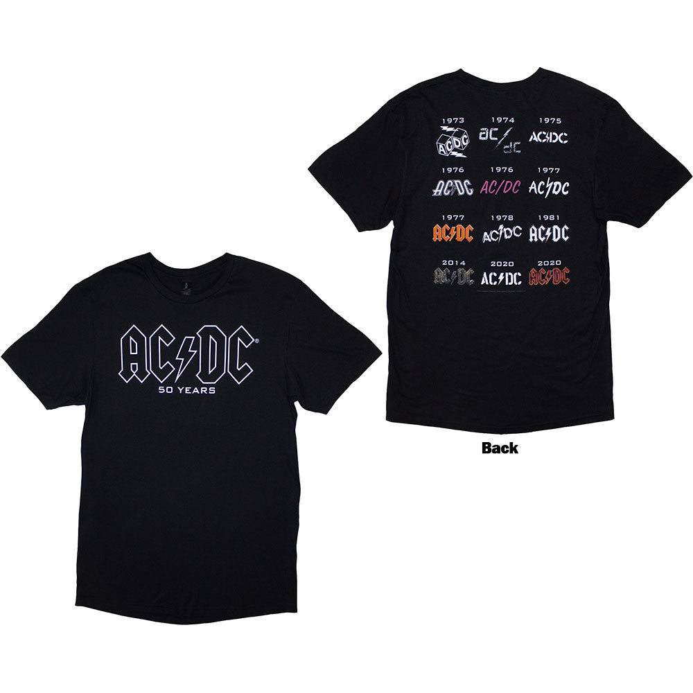 AC/DC T-Shirt: History Logo