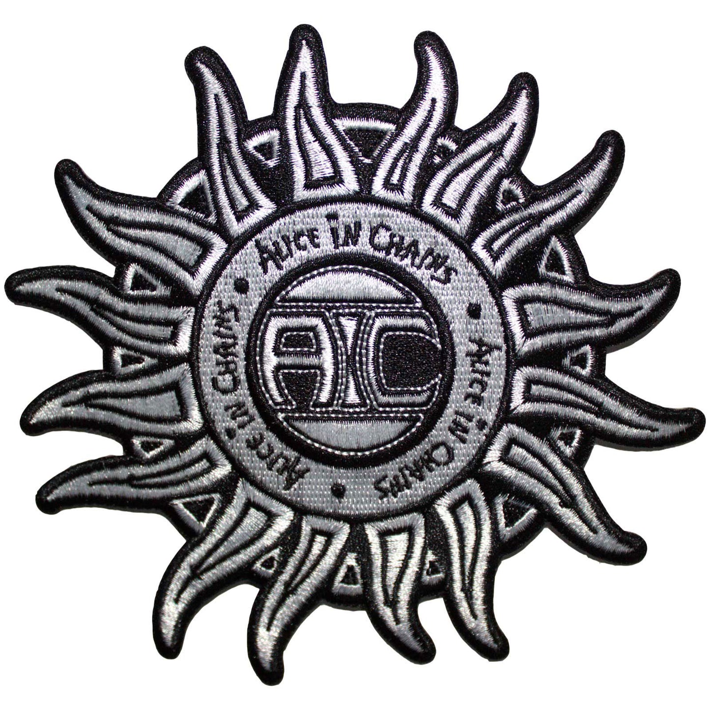 Alice In Chains Patch: Sun Logo B&W