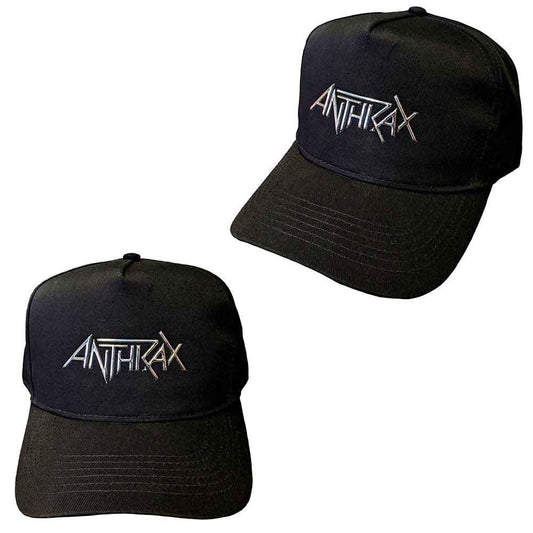 Anthrax Baseball Cap: Sonic Silver Logo