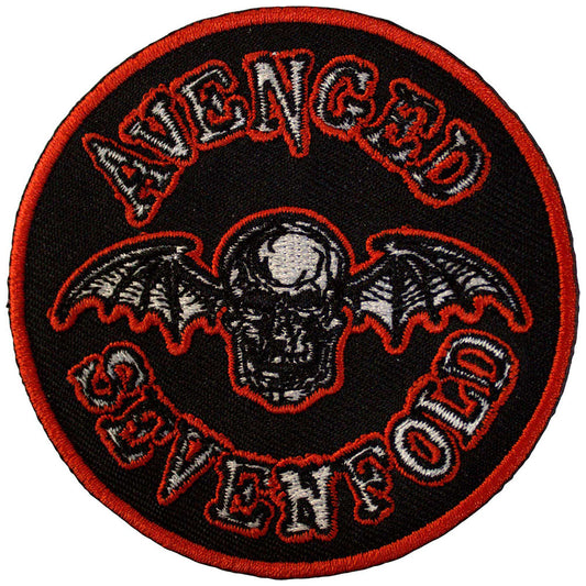 Avenged Sevenfold Patch: Deathbat Orange Border