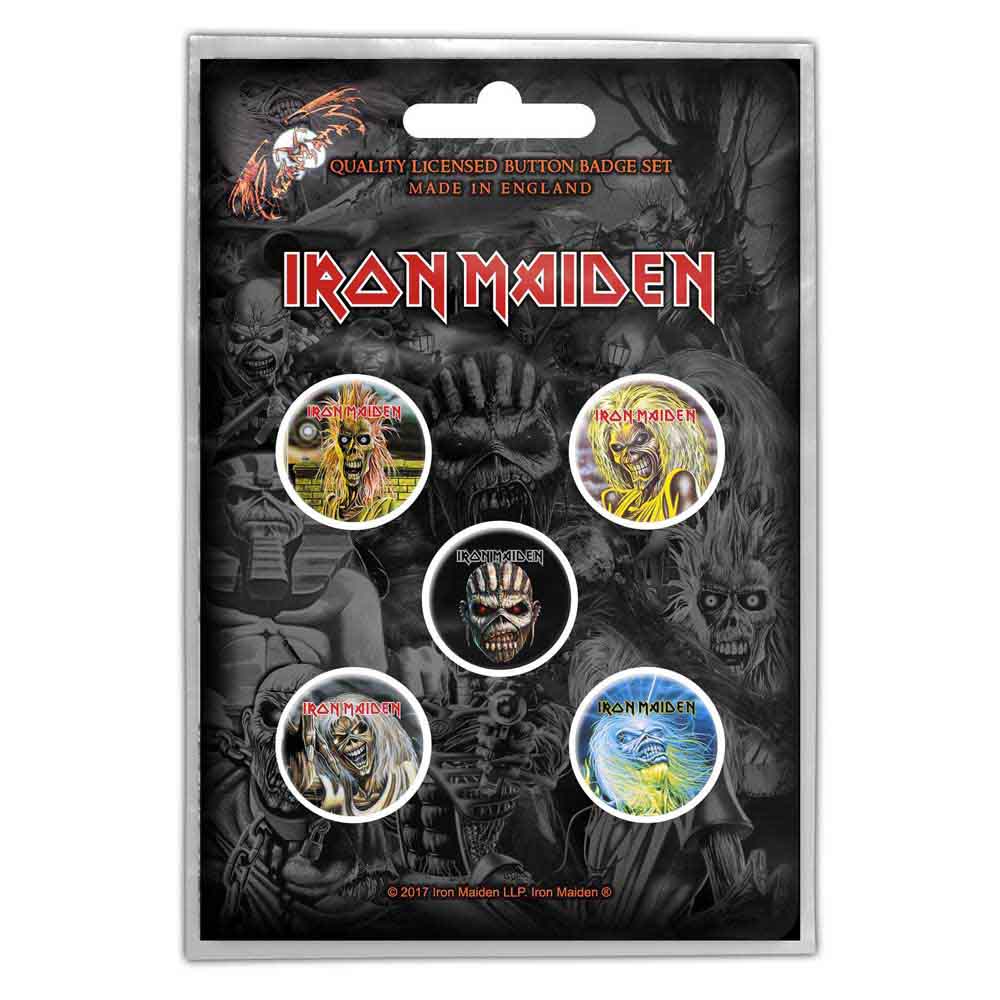 Iron Maiden Badge: The Faces of Eddie