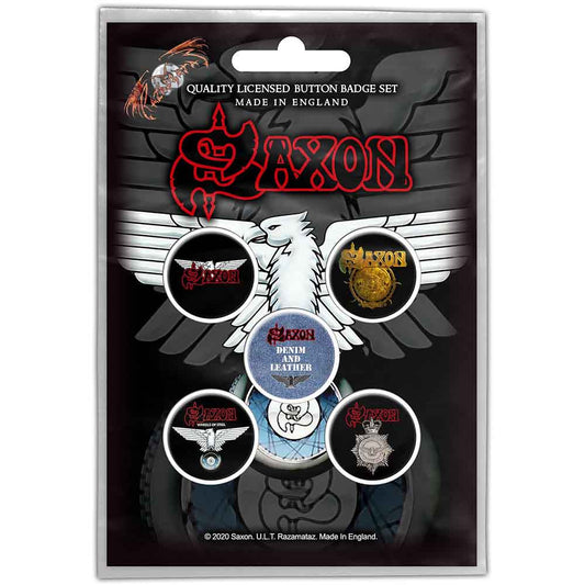 Saxon Badge: Wheels Of Steel