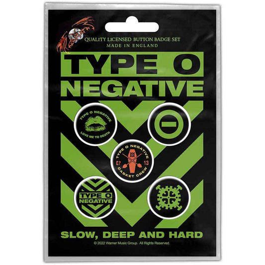 Type O Negative Badge: Slow  Deep & Hard