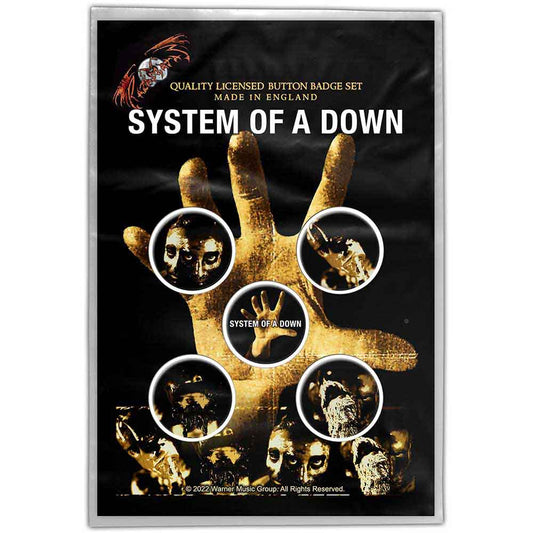 System Of A Down Badge: Hand