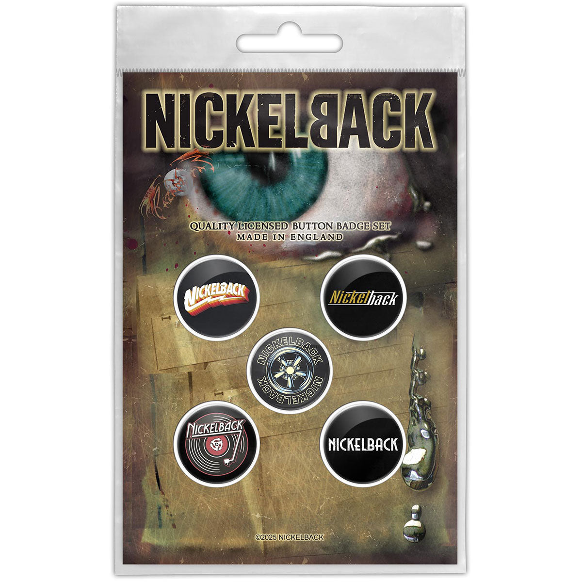 Nickelback Badge: Silver Side Up
