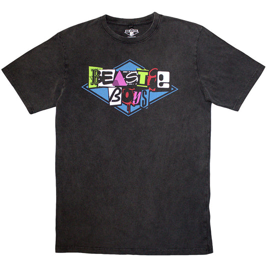 The Beastie Boys Stone Wash T-Shirt: Multicolour Logo
