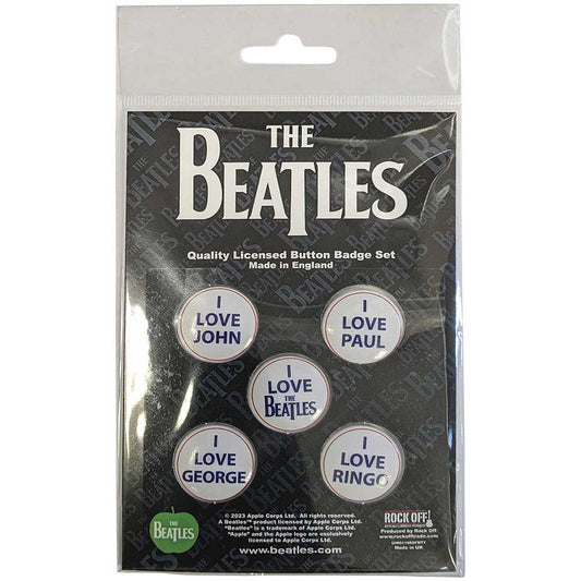 The Beatles Badge: I Love The Beatles