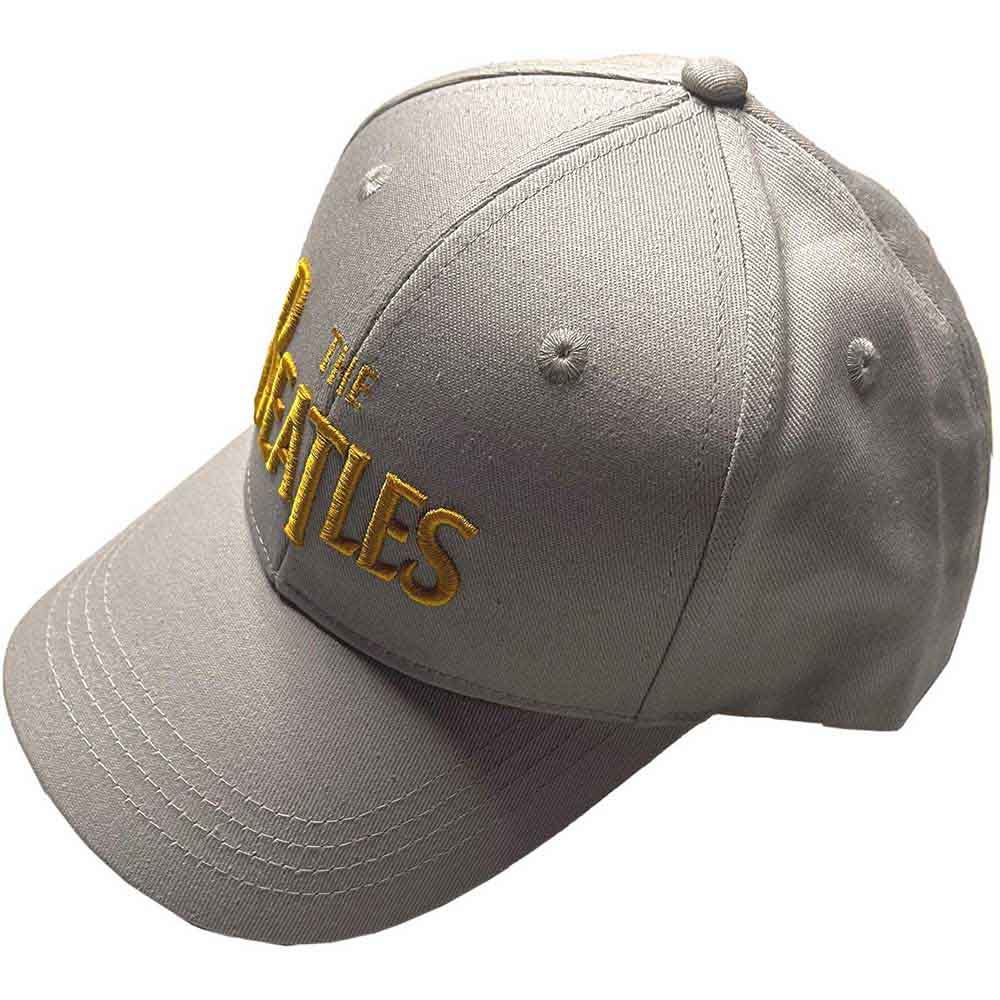 The Beatles Baseball Cap: Gold Drop T Logo