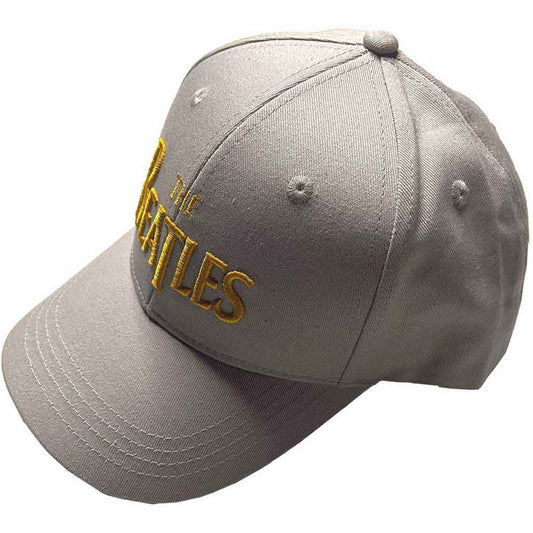 The Beatles Baseball Cap: Gold Drop T Logo