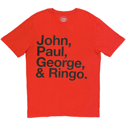 The Beatles T-Shirt: John  Paul  George & Ringo