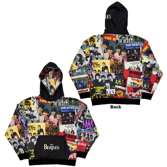 The Beatles Pullover Hoodie: Single Covers