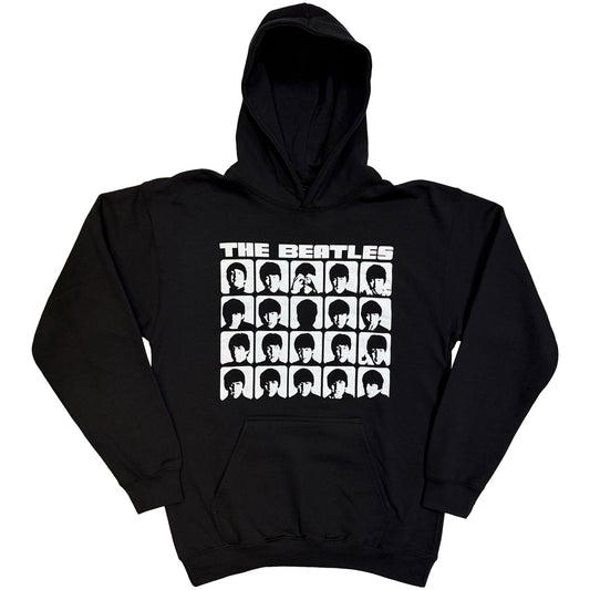 The Beatles Pullover Hoodie: Hard Days Night Faces Mono