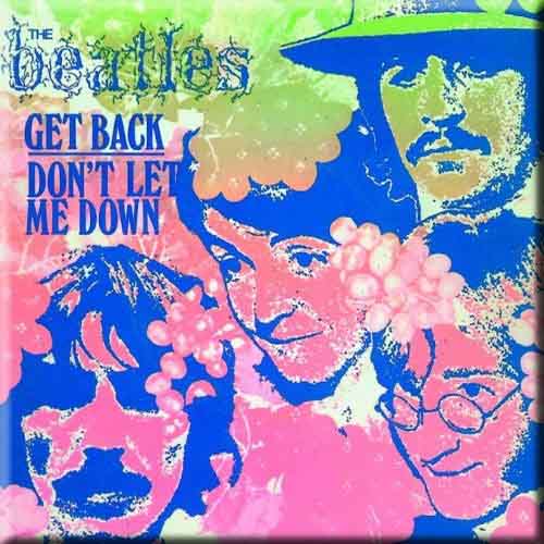 The Beatles Magnet: Get Back/Don't Let Me Down (Psychedelic)