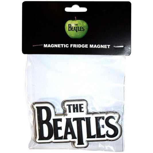 The Beatles Premium Fridge Magnet: Black Drop T Logo